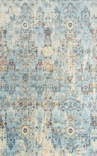Bainbridge | Ovara | 215701: Blue/Beige area rug Traditional Blue Wool Area Rug: Bainbridge Ovara 215701: Blue/Beige (Luxe-Weave Construction Area Rug)