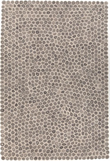 Modern/Shag Beige/Tan Wool Area Rug: West Lake Pataha 23162086: Beige/Charcoal (Handmade Area Rug)