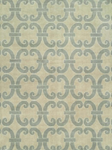 Modern Blue/Navy Wool Area Rug: Regal Paris France 1816543: Blue (Handmade Area Rug)