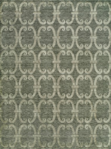Modern Grey/Silver Wool Area Rug: Regal Paris France 1816153: Slate (Handmade Area Rug)