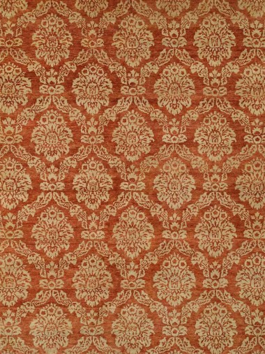 Transitional Orange/Rust Wool Area Rug: Regal Regal Marquis 1818327: Rust (Hand-Knotted Area Rug)