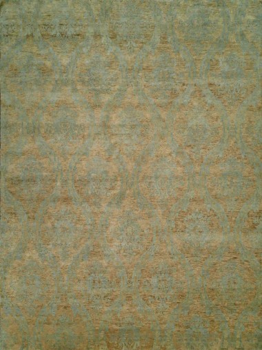 Transitional Blue/Navy Wool Area Rug: Regal Regal Marquis 1818427: Blue (Hand-Knotted Area Rug)