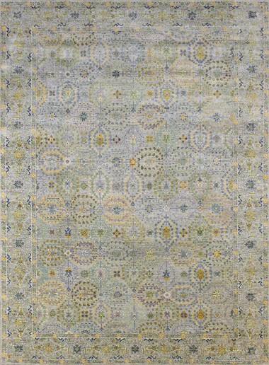 Antiquity | Renaissance Charm | 1137404: Blue/Green area rug Traditional Blue/Navy Wool Area Rug: Antiquity Renaissance Charm 1137404: Blue/Green (Hand-Knotted Area Rug)