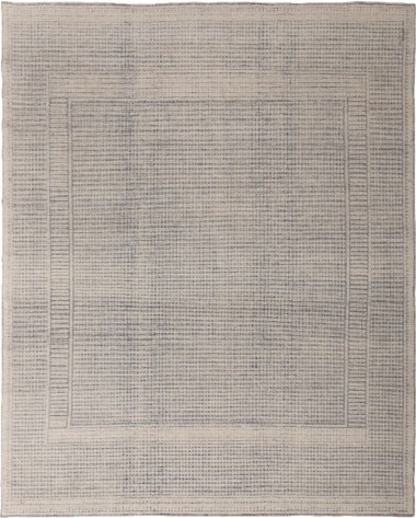 Bohemian Beige/Tan Wool Area Rug: Jakarta Riley 101823 (Hand-Knotted Area Rug)