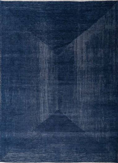 Modern/Transitional Blue/Navy Wool Area Rug: Jakarta Riley 101830 (Hand-Knotted Area Rug)_Modern/Transitional Blue/Navy Wool Area Rug: Jakarta Riley 101830 (Hand-Knotted Area Rug)_Modern/Transitional Blue/Navy Wool Area Rug: Jakarta Riley 101830 (Hand-Knotted Area Rug)