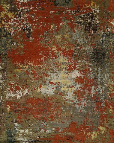 Modern/Transitional Multi Wool Area Rug: Silk Road Roslyn 19188241 (Hand-Knotted Area Rug)