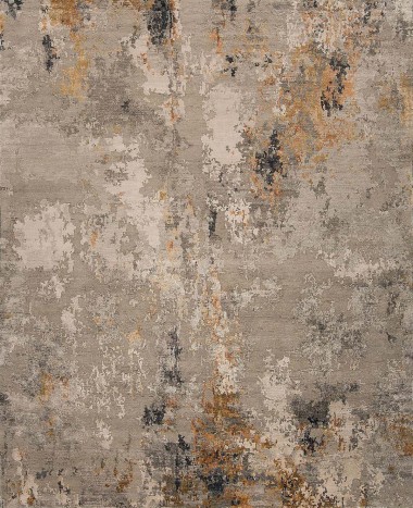 Modern/Transitional Grey Wool Area Rug: Silk Road Roslyn 19187041 (Hand-Knotted Area Rug)