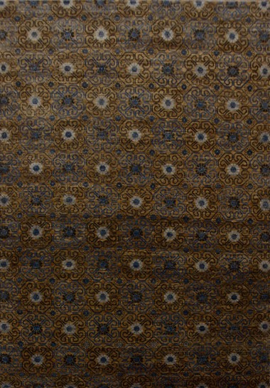 Transitional/Modern Yellow/Gold Area Rug: Mafi Signature Soft Melody SM-942 (Hand-Knotted Area Rug)