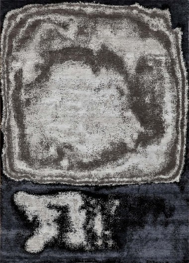 Traditional/Transitional Grey/Silver Wool Area Rug: Mafi Signature Daina SS-173 (Hand-Knotted Area Rug)