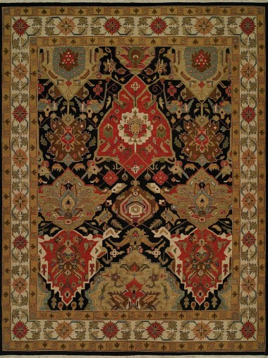 Traditional/Bohemian Multi Wool Area Rug: Regal Sudan 1819422: Multi (Handmade Area Rug)