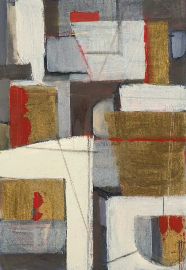 Modern/Transitional Brown Wool Area Rug: Third and Wall Terri Burris Shadowbox UBUR-133 (Hand-Knotted Area Rug)