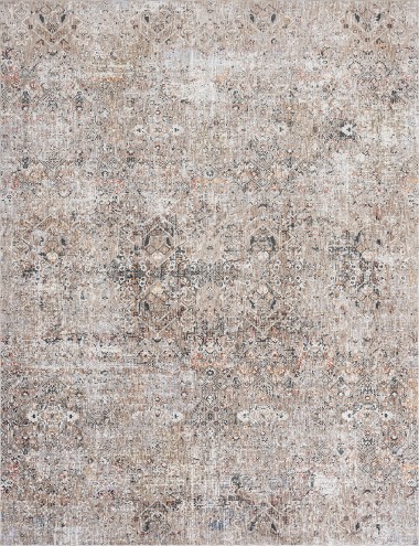 Traditional/Transitional Multi Area Rug: Regal Smolder 1819187: Earth Tones/Pewter (Power-Loomed Area Rug)