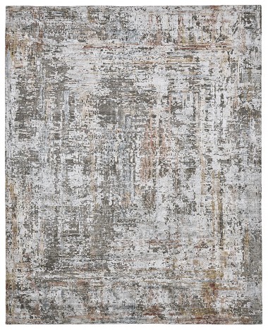 Modern/Transitional Beige/Tan Wool Area Rug: Regal Soaring 1819017: Taupe/Multi (Hand-Knotted Area Rug)
