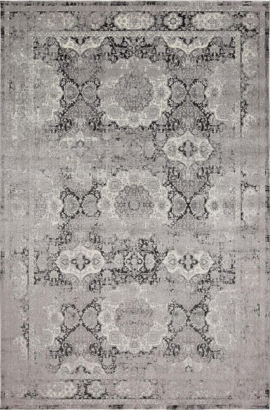 Traditional Cream Area Rug: Silk Road Sunnyside 1919207 (Power-Loomed Area Rug)