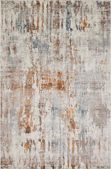 Modern/Transitional Cream Area Rug: Silk Road Surfside 1919306 (Power-Loomed Area Rug)