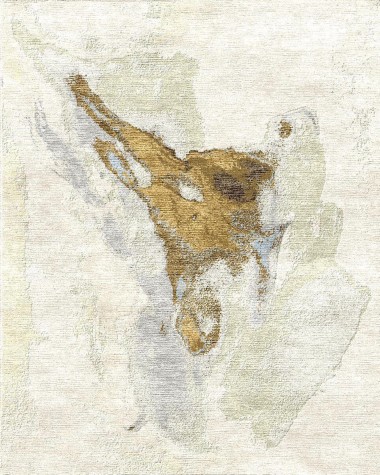 Contemporary Beige/Tan Wool Area Rug: Mafi Signature Custom Heather Mclean Swift (Hand-Knotted Area Rug)