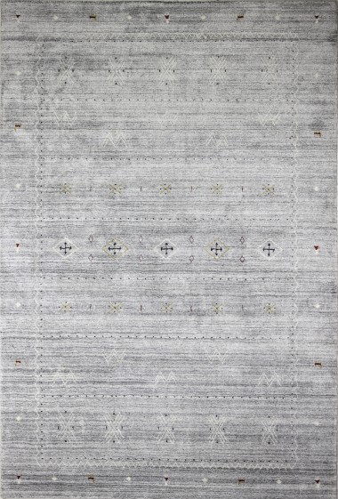 Bohemian Glacier Wool Area Rug: Summit Terlago 1920601: Glacier (Hand-Knotted Area Rug)