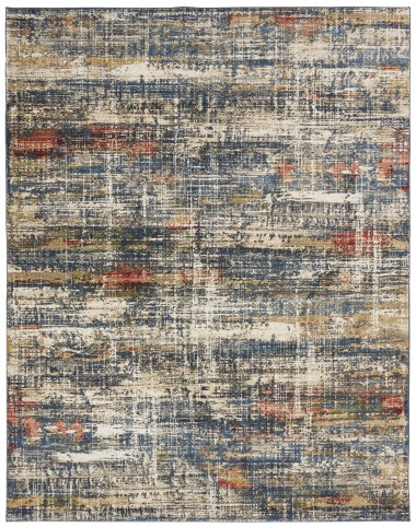 Transitional/Modern Blue/Navy Area Rug: Regal Typhoon 1820476: Blue/Multi (Power-Loomed Area Rug)