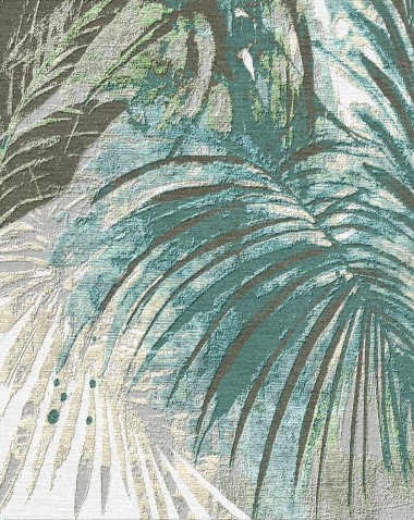 Modern/Transitional Green Wool Area Rug: Third and Wall K. Nari UNAR-141_ALT-V2 (Hand-Knotted Area Rug)