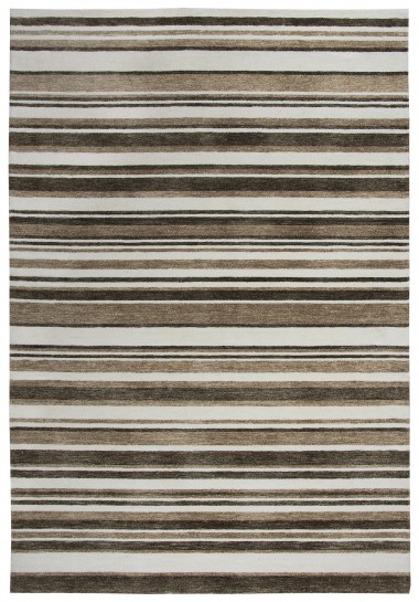 Transitional Beige Area Rug: Bainbridge Vineyard Lake 222401: Beige/Brown (Hand-Tufted Area Rug)