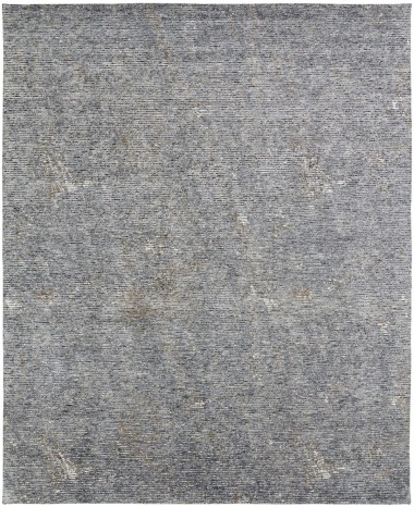 Transitional/Modern Grey/Silver Wool Area Rug: Regal Vivid Style 1822806: Zinc (Hand-Knotted Area Rug)