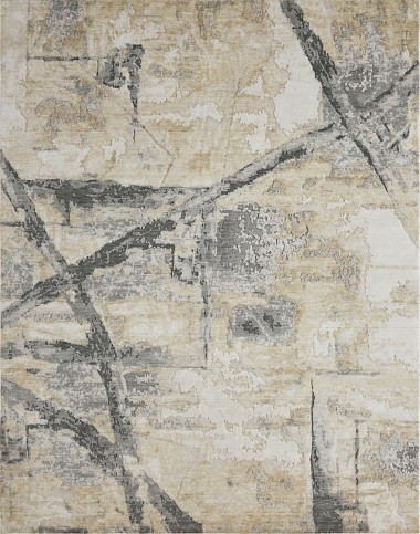 Modern Beige/Tan Wool Area Rug: Regal Vancouver Nights 1822393: Sand/Grey (Power-Loomed Area Rug)