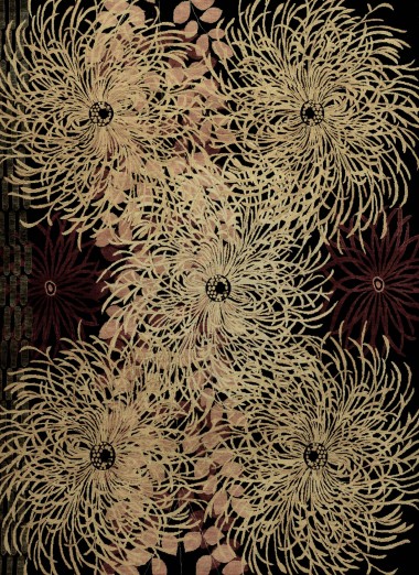 Transitional/Modern Charcoal/Black Wool Area Rug: Mafi Signature Zeigler ZZA-129 (Hand-Knotted Area Rug)