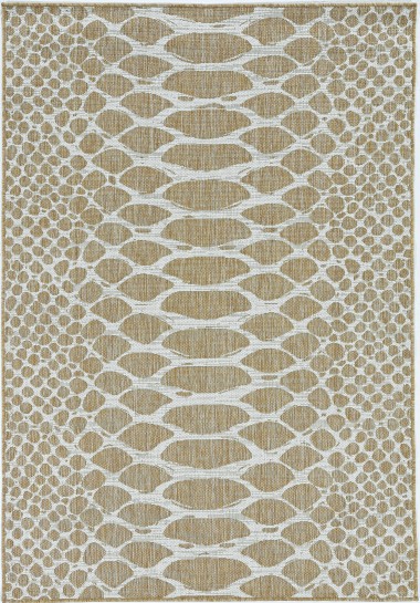 Modern/Indoor-Outdoor Beige/Tan Area Rug: Madison Providence 13167675: Natural (Power-Loomed Area Rug)