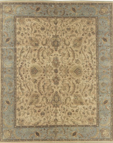 Stickley | Mahal | RU-3120: Ivory area rug Traditional Ivory/White Wool Area Rug: Stickley Mahal RU-3120 (Hand-Knotted Area Rug)