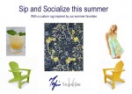 Sip and Socialize this summer with a custom rug inspired by our favorites!