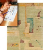 Francis Mastrangelo commissioned to paint rugs for Mafi International