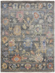 Regal | Aaron | 181298: Smoke/Multi area rug Traditional Grey/Silver Wool Area Rug: Regal Aaron 181298: Smoke/Multi (Hand-Knotted Area Rug)