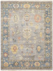 Regal | Aaron | 181009: Soft Grey/Blue area rug Traditional Grey/Silver Wool Area Rug: Regal Aaron 181009: Soft Grey/Blue (Hand-Knotted Area Rug)