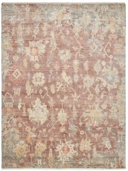 Transitional/Transitional Red/Burgundy Wool Area Rug: Regal Akasha 181724: Soft Merlot (Hand-Knotted Area Rug)