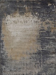 Transitional/Modern Grey/Silver Wool Area Rug: Mafi Signature Cologne COL-170 (Hand-Knotted Area Rug)