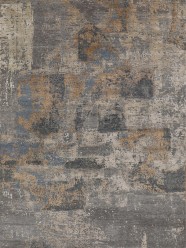 Transitional/Modern Grey/Silver Wool Area Rug: Mafi Signature Cologne COL-183 (Hand-Knotted Area Rug)