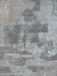 Transitional/Modern Grey/Silver Wool Area Rug: Mafi Signature Cologne COL-188 (Hand-Knotted Area Rug)