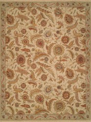Traditional Ivory/White Wool Area Rug: Regal Cyprus Point 183618: Ivory (Handmade Area Rug)