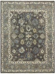 Traditional Brown Wool Area Rug: Regal Cavallo 183166: Antique Brown/Grey (Hand-Knotted Area Rug)