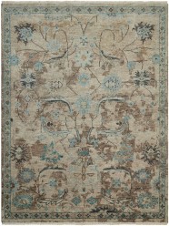 Traditional Beige/Tan Wool Area Rug: Regal Cavallo 183366: Sand/Spa (Hand-Knotted Area Rug)