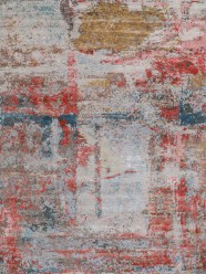 Transitional/Modern Red/Burgundy Wool Area Rug: Mafi Signature Cologne COL-175 (Hand-Knotted Area Rug)