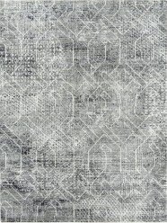 Modern Black Wool Area Rug: Bainbridge Cutler 23111: Black/Ivory (Luxe-Weave Construction Area Rug)
