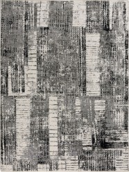 Modern Grey Wool Area Rug: Bainbridge Cutler 23511: Grey/Black (Luxe-Weave Construction Area Rug)