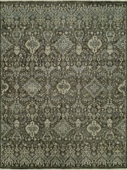 Regal | Destiny Luster | 184111: Granite/Brown area rug Traditional Grey/Silver Wool Area Rug: Regal Destiny Luster 184111: Granite/Brown (Hand-Knotted Area Rug)
