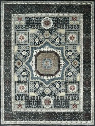 Mafi Signature | Graham | GH-102: Navy area rug Traditional Blue/Navy Wool Area Rug: Mafi Signature Graham GH-102 (Hand-Knotted Area Rug)