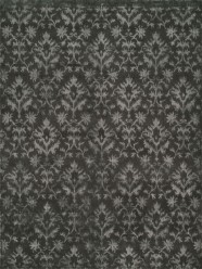 Transitional Grey/Silver Wool Area Rug: Regal Grandeur 187676: Grey (Handmade Area Rug)