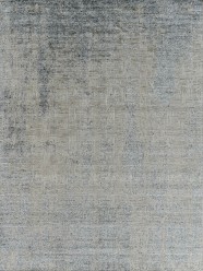 Modern/Transitional Grey/Silver Wool Area Rug: Mafi Signature Nirvana HLVA-1014 (Hand-Knotted Area Rug)