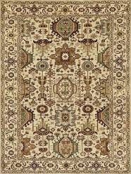 Mafi Signature | Khanna | KH-1175: Beige/Beige area rug Traditional Beige/Tan Wool Area Rug: Mafi Signature Khanna KH-1175 (Hand-Knotted Area Rug)