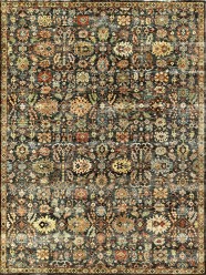 Mafi Signature | Khanna | KH-1338: Grey area rug Traditional Grey/Silver Wool Area Rug: Mafi Signature Khanna KH-1338 (Hand-Knotted Area Rug)