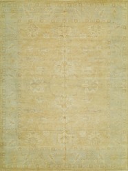 Traditional Yellow/Gold Wool Area Rug: Regal Krona 1811600: Gold (Hand-Knotted Area Rug)